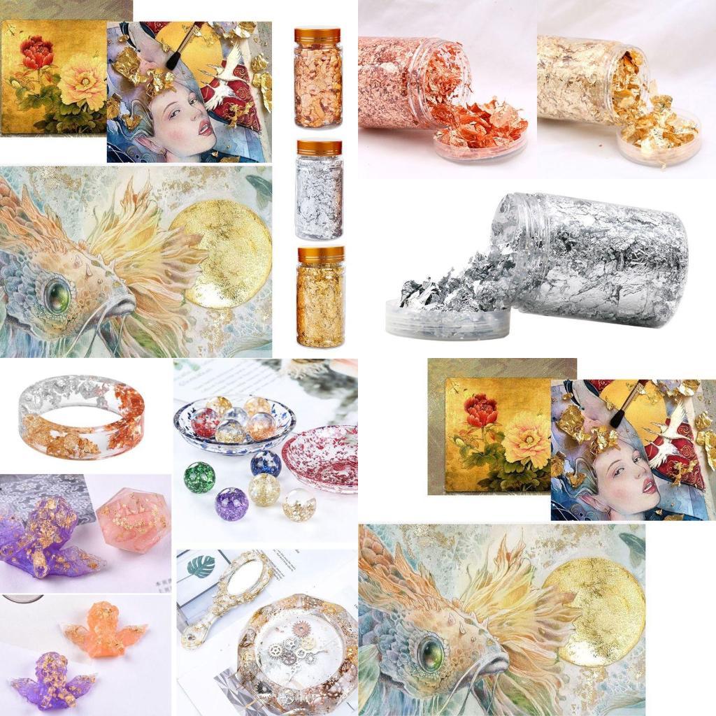 Gold Foil Flakes - P9fe 3 couleurs flocons en papier