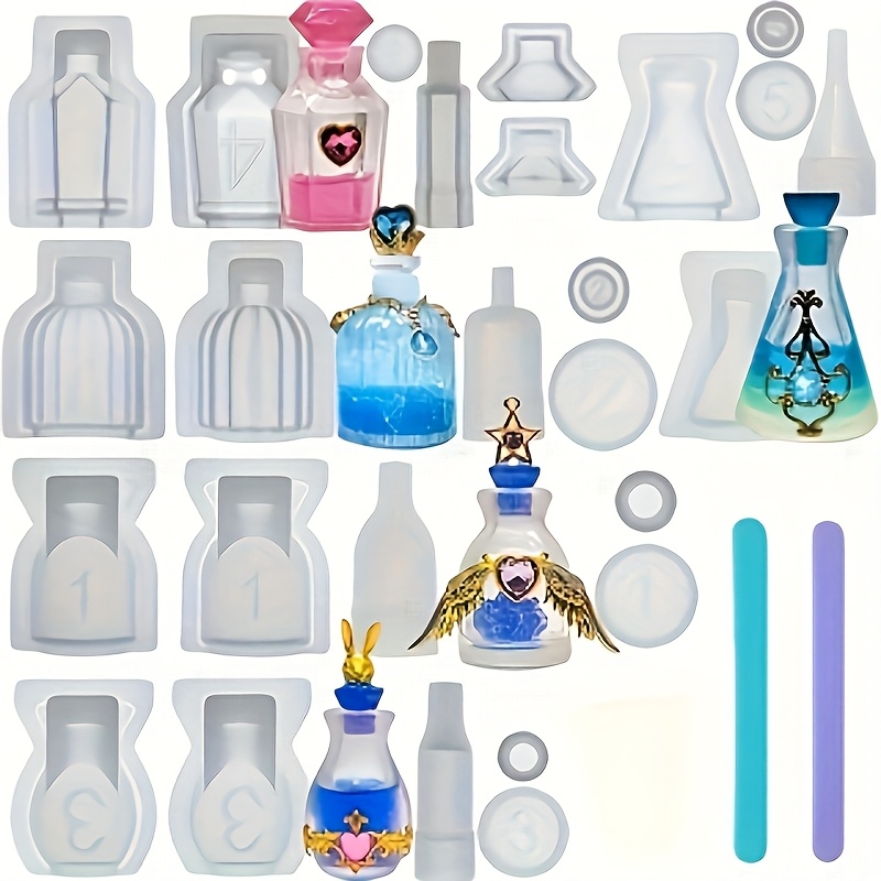 Resin Jewelry Kit - Un ensemble de 5 moules en