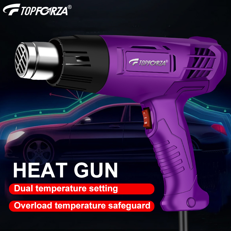 Heat Gun Small - Mini pistolet thermique industriel, 1200W, double