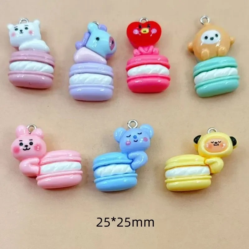 Resin Craft Material - 10 Breloques en Résine Mixtes à