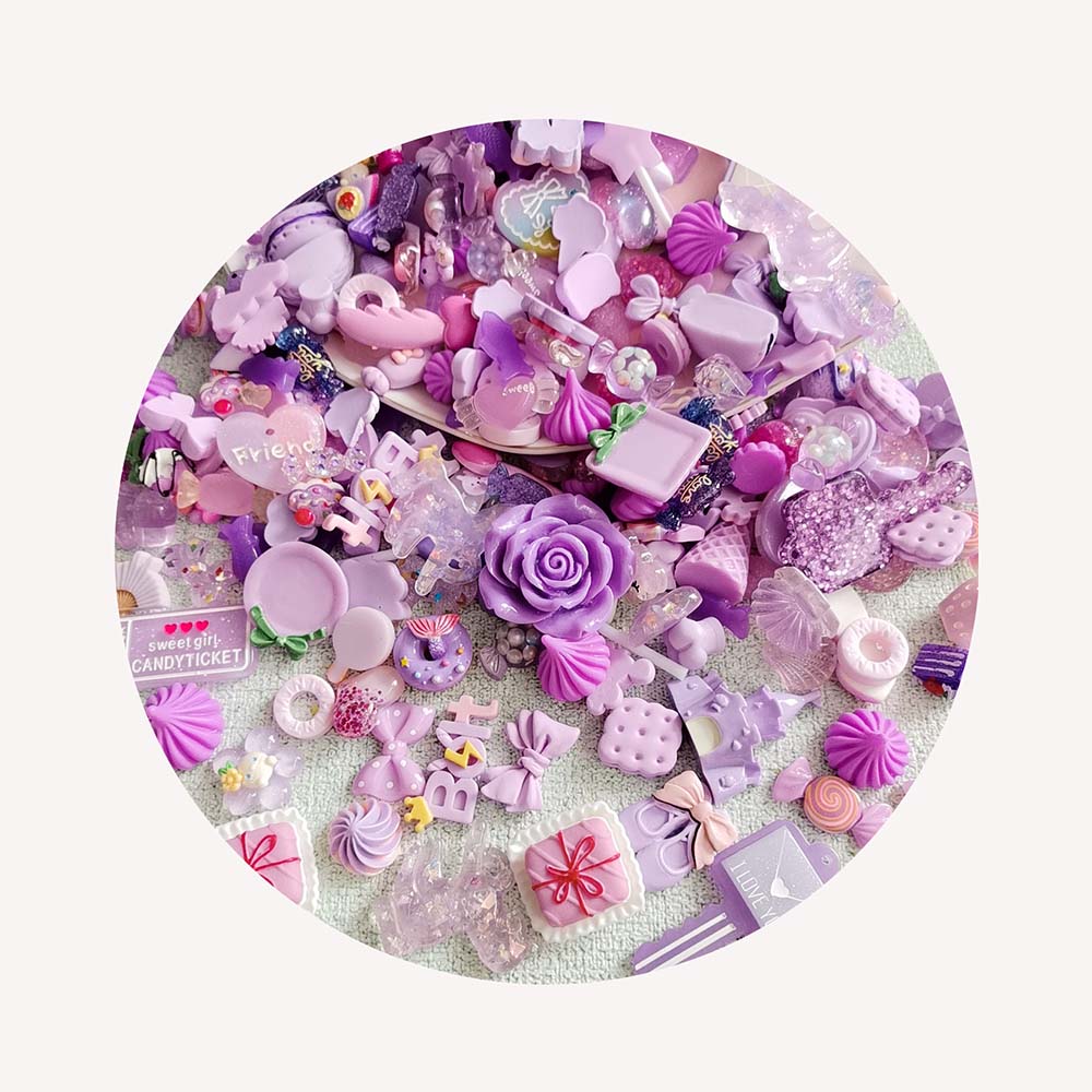 Resin Crafts - Accessoires de décoration pour téléphone portable,
