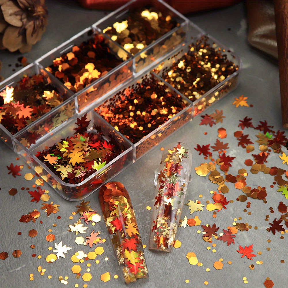 6 compartiments de paillettes  - Gold Foil Flakes avis et prix