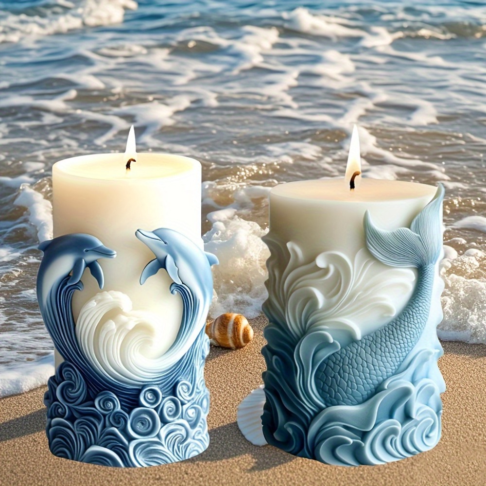 Moule à bougie en Silicone thè - Resin Ocean Wave Mold avis et prix