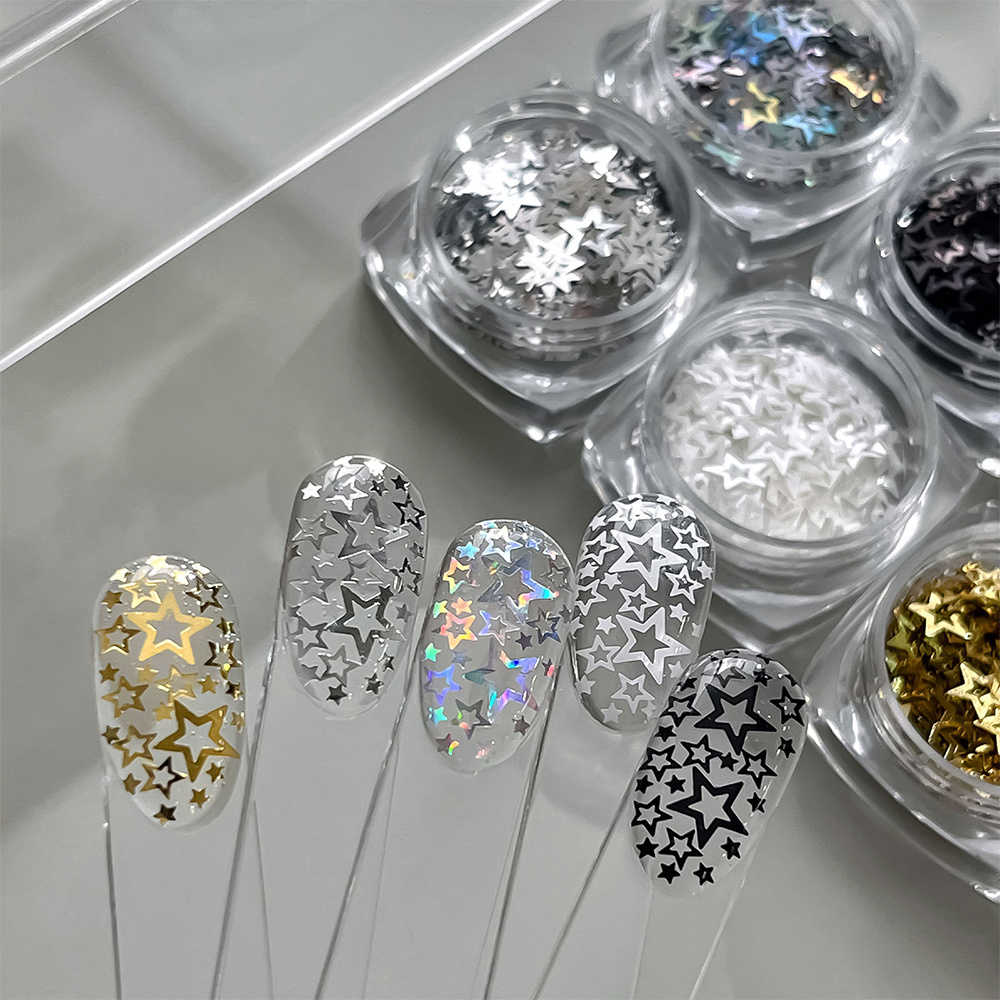 1 pot de paillettes pour ongle - Gold Foil Flakes avis et prix