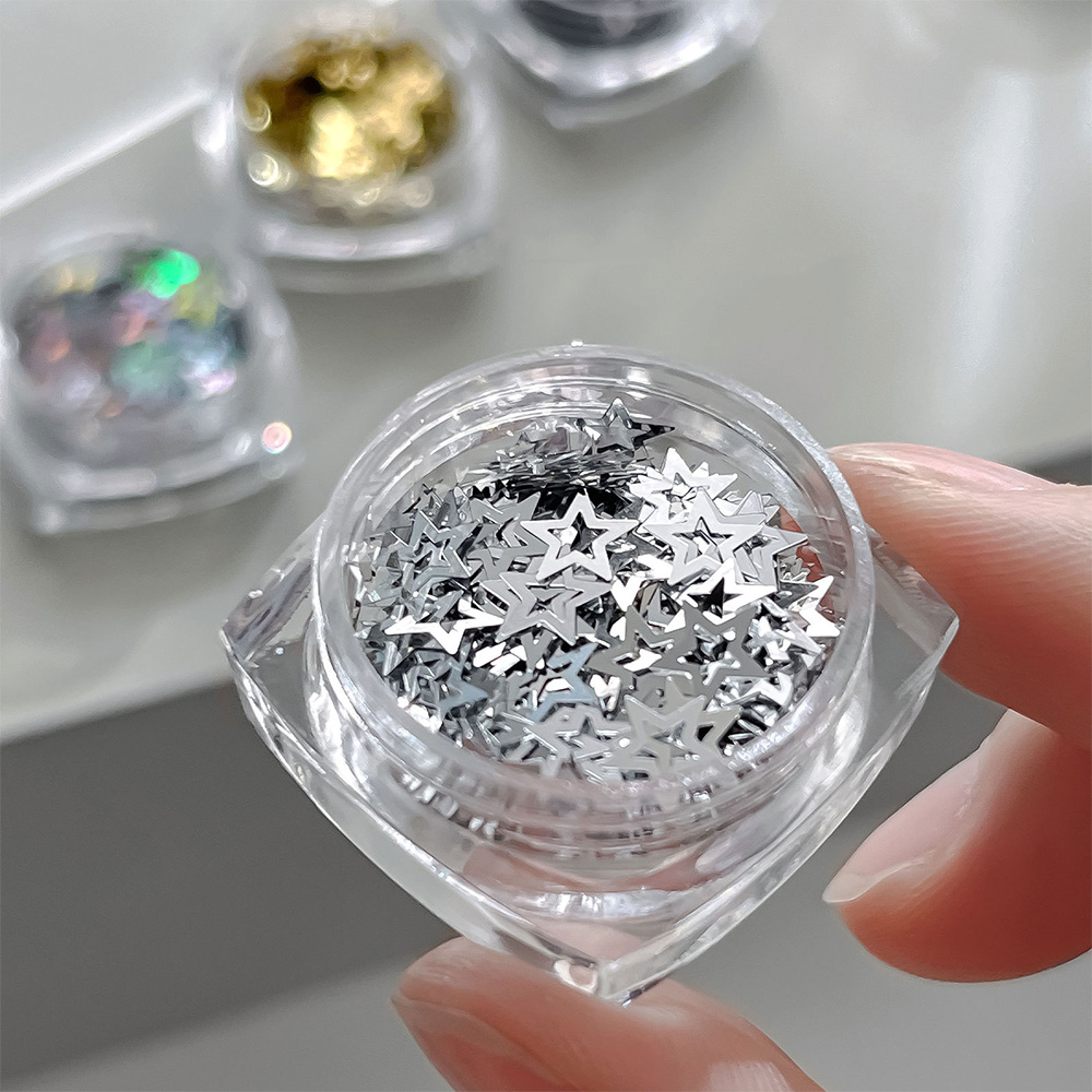 1 pot de paillettes pour ongle - Gold Foil Flakes avis et prix