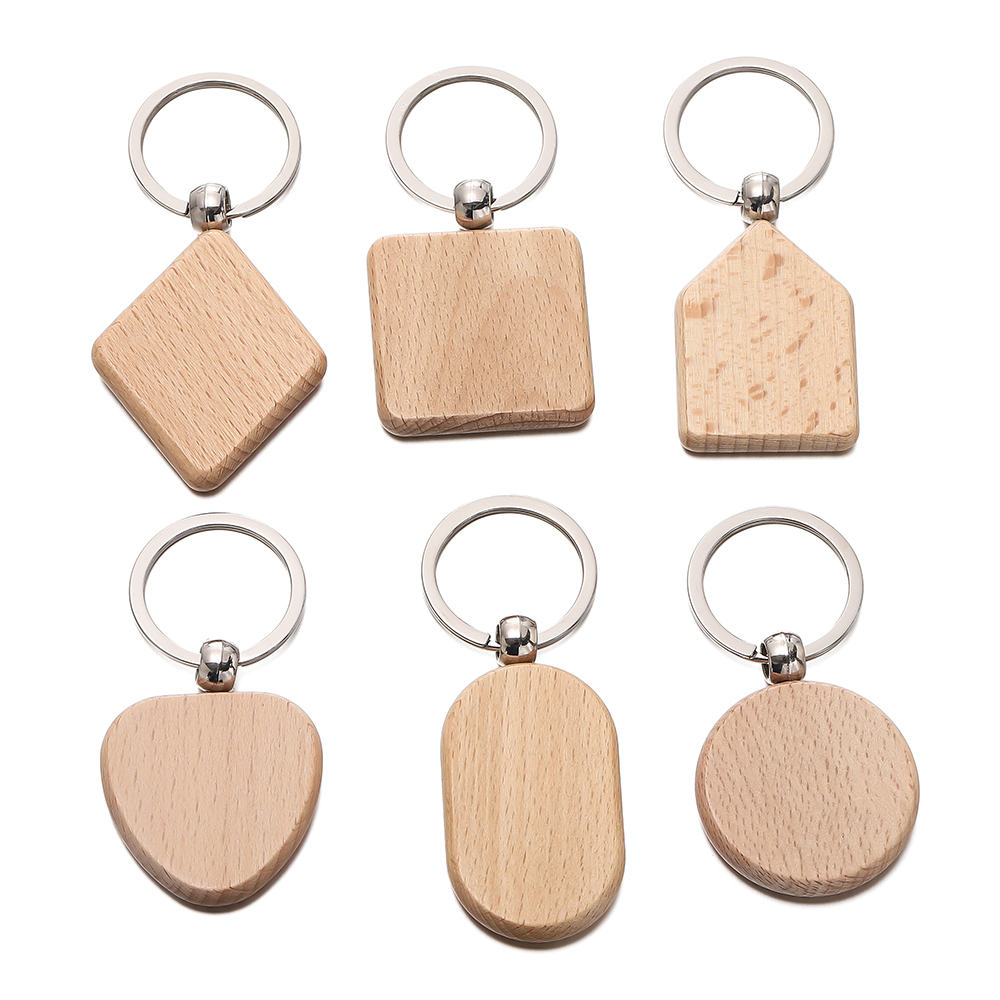 Porte-clés en bois vierge avec - Wood Ring Blank avis et prix