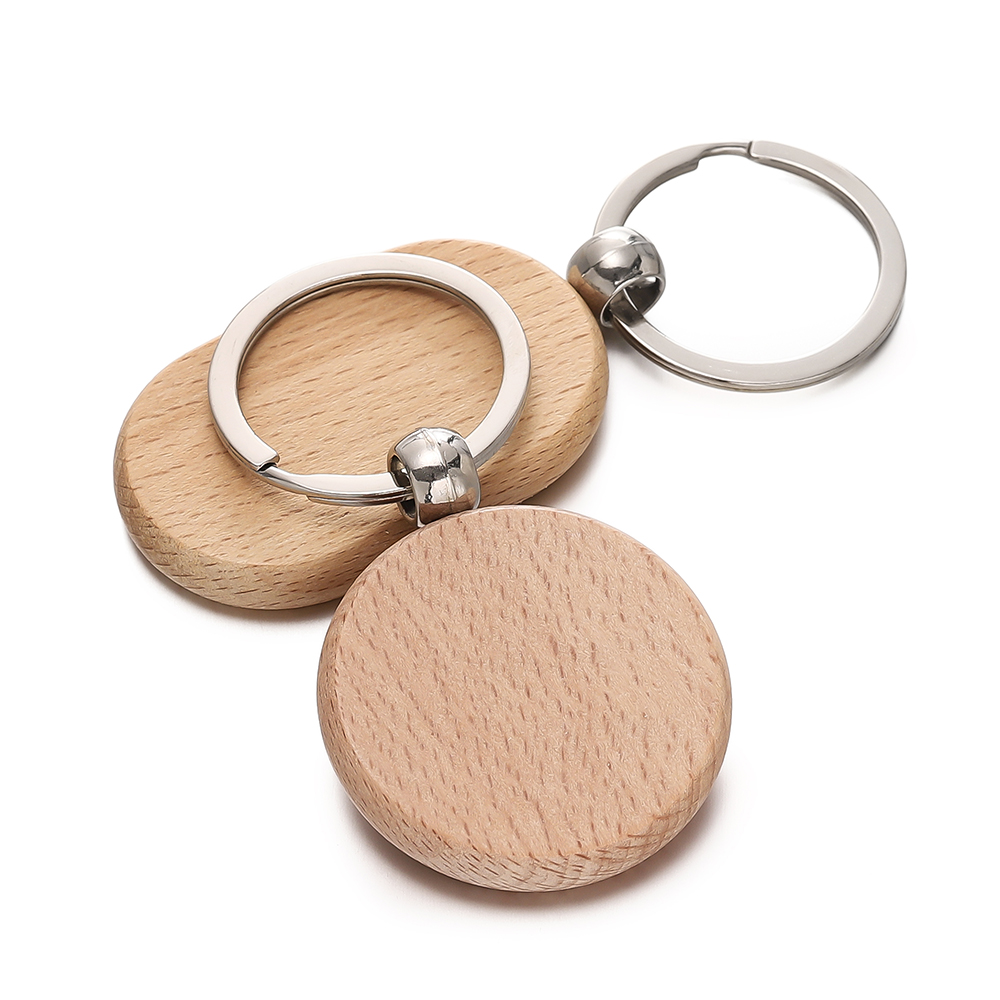 Porte-clés en bois vierge avec - Wood Ring Blank avis et prix