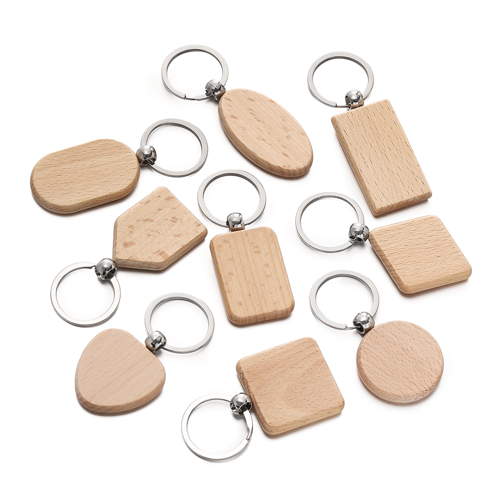 Porte-clés en bois vierge avec - Wood Ring Blank avis et prix