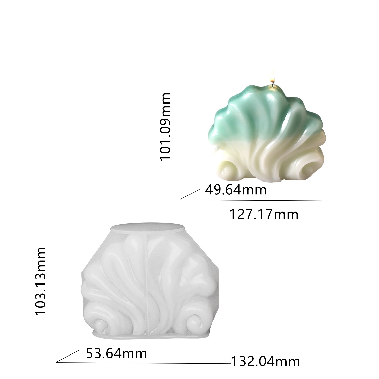 Moule en silicone Coquillage M - Resin Ocean Wave Mold avis et prix