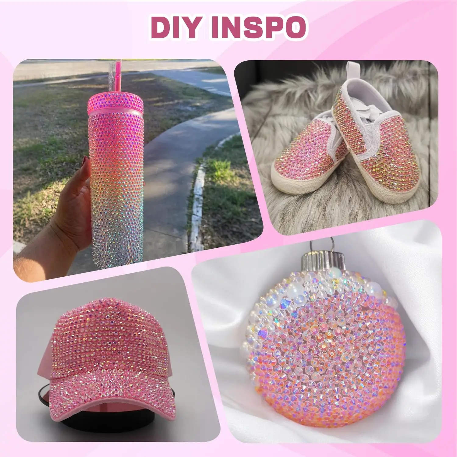 Kit de strass roses HOT-20000P - Resin Jewelry Kit avis et prix