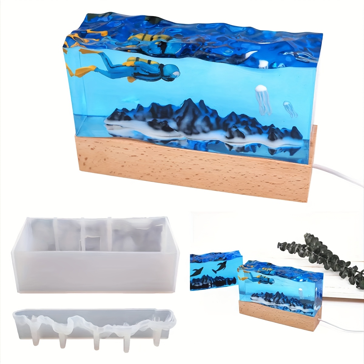 1 ensemble de moules en résine - Resin Ocean Wave Mold avis et prix