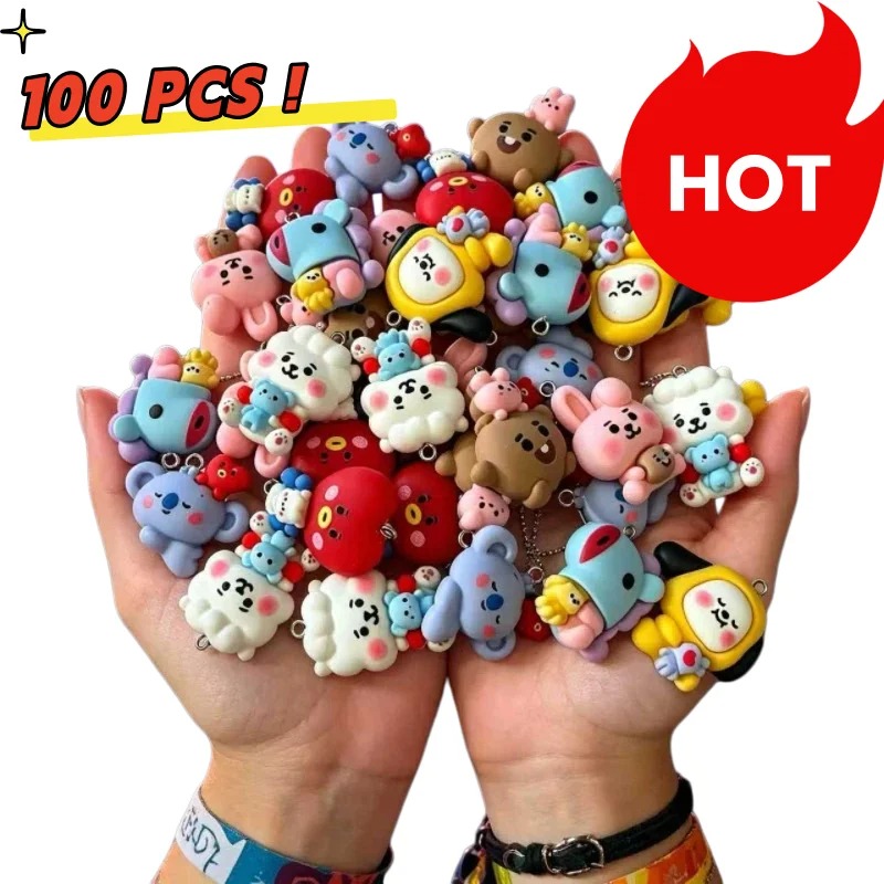 Breloques en résine BT21, 7 pi - Resin Craft Material avis et prix