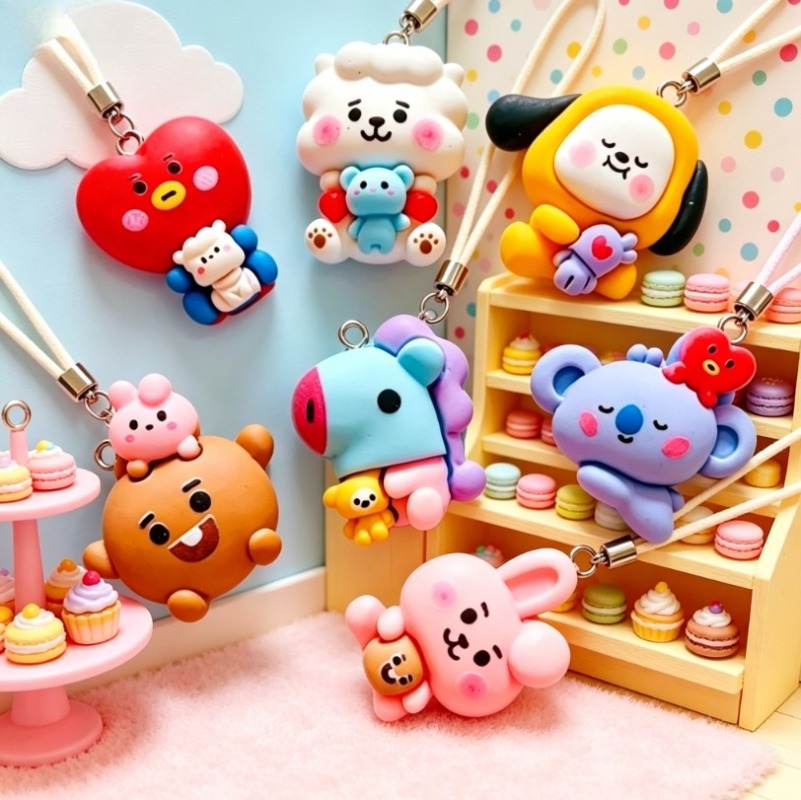Breloques en résine BT21, 7 pi - Resin Craft Material avis et prix