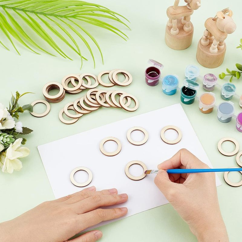 Anneaux en bois naturel non fi - Wood Ring Blank avis et prix