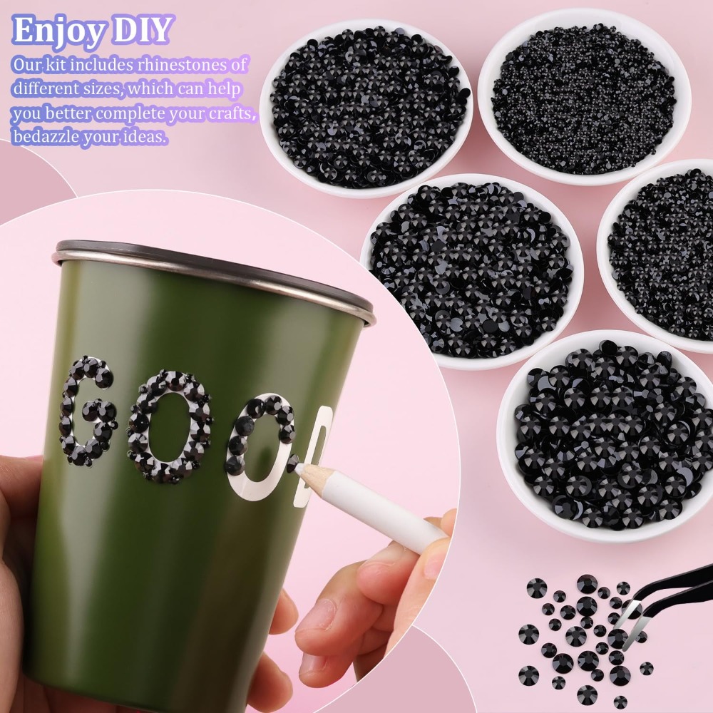 32000 pièces de strass noirs à - Resin Jewelry Kit avis et prix